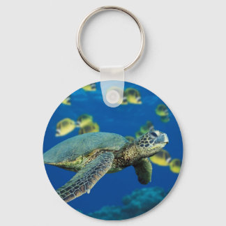 Green Sea Turtle Keychain