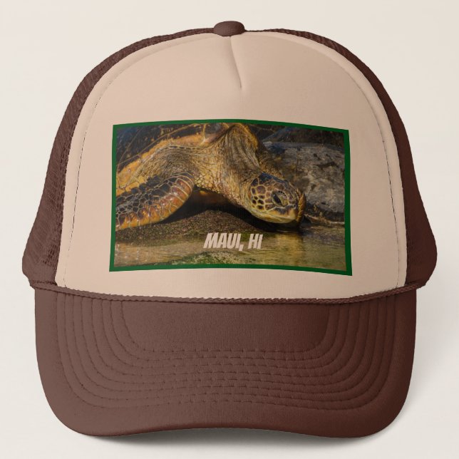 Green Sea Turtle Maui baseball cap (Front)