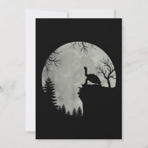 Green Sea Turtle Ocean Turtle Howling Est Moon Holiday Card
