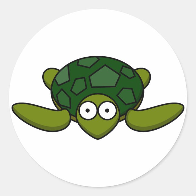 Green Sea Turtle Sticker (Front)