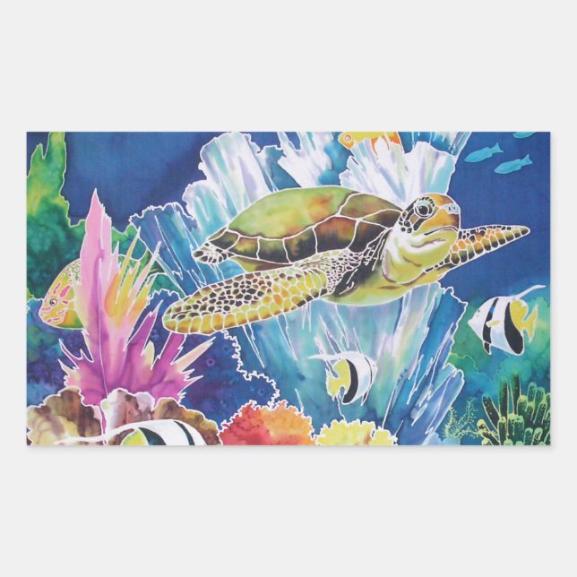 Green Sea Turtle Sticker (Front)