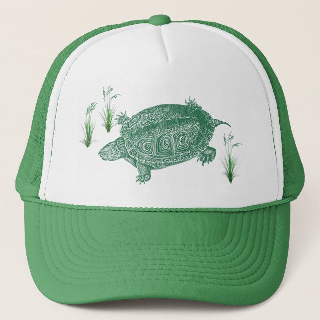 Green Sea Turtle Trucker Hat (Front)