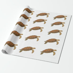 Green Sea Turtle Wrapping Paper