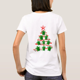 Green Sea Turtles Christmas Tree T-Shirt