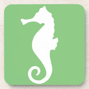 Green Seahorse Coaster