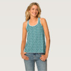 Green Seahorse Weave Tank Top