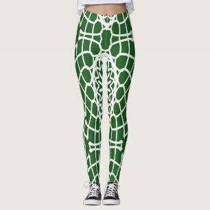 Green seamless "Ratti_Creative_Arts" Leggings