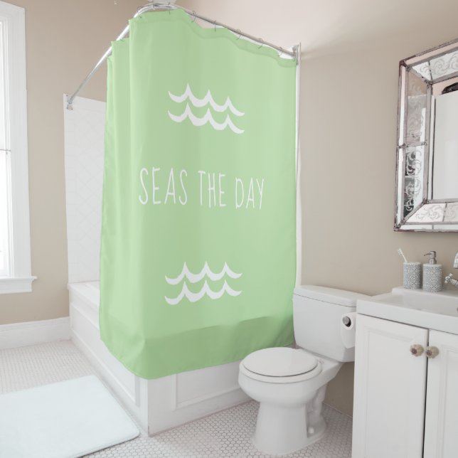 Green Seas the Day Waves Nautical (In Situ)