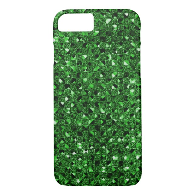 Green Sequin Effect Phone Cases (Back)