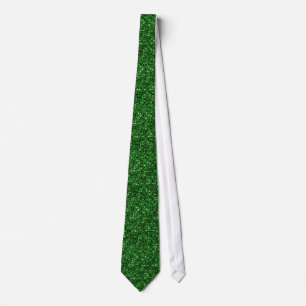Green Sequin Effect Tie