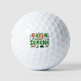 Green Serene Golf Balls