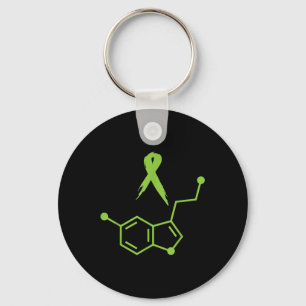 Green Serotonin Tape Mental Health Beach Awareness Keychain