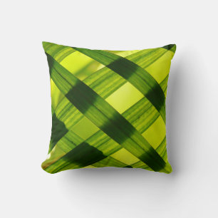 Green shades throw pillow