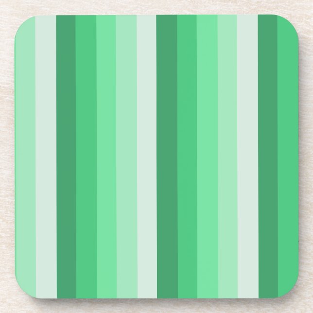 Green shadow stripes coaster (Front)
