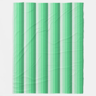 Green shadow stripes fleece blanket