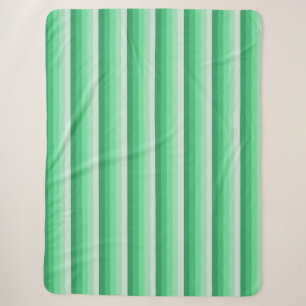 Green shadow stripes sherpa blanket