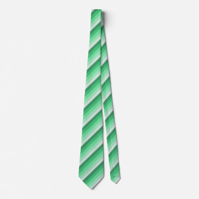 Green shadow stripes tie (Front)
