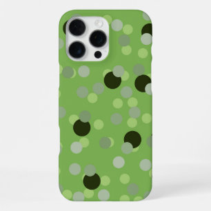 Green Shadows Polka Dots iPhone 16 Pro Max Case