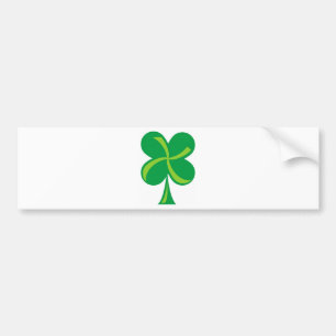 Green Shamrock Bumper Sticker