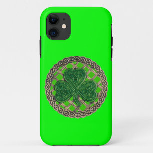 Green Shamrock & Celtic Knots iPhone 5 Case
