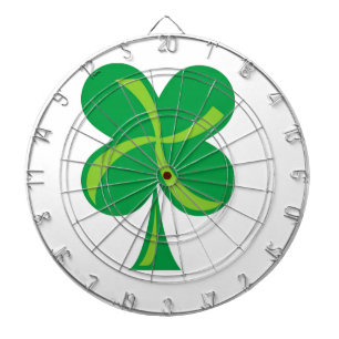 Green Shamrock Dartboard