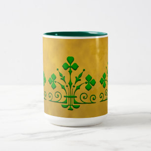 Green Shamrock Gothic Icon Coffee Mug