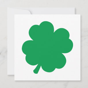 Green Shamrock Invitation