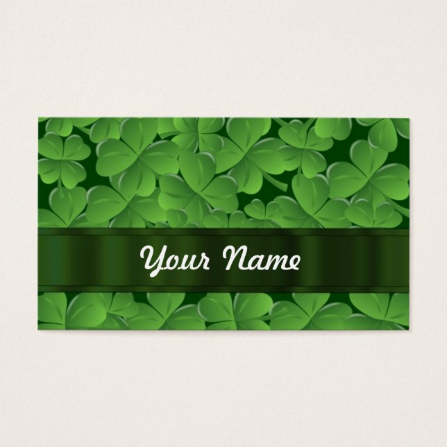 Green shamrock pattern (Front)