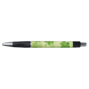 Green Shamrock Pattern Pen