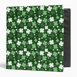 Green Shamrock, St. Patrick's Day Binder