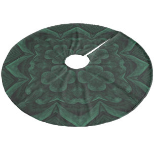 Green Shamrock St. Patrick's Day Holiday Fleece Tree Skirt