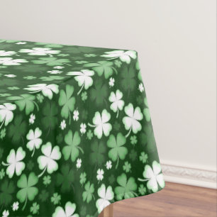 Green Shamrock, St. Patrick's Day Tablecloth
