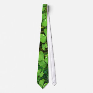 Green Shamrock St Patrick's Day Tie