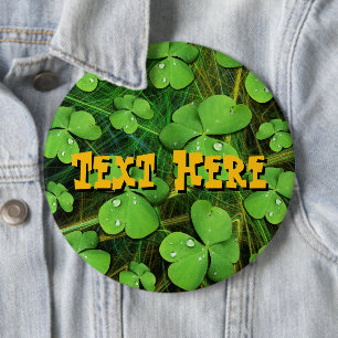 Green Shamrock St Patrick's iPhone 5 Case-Mate 6 Inch Round Button