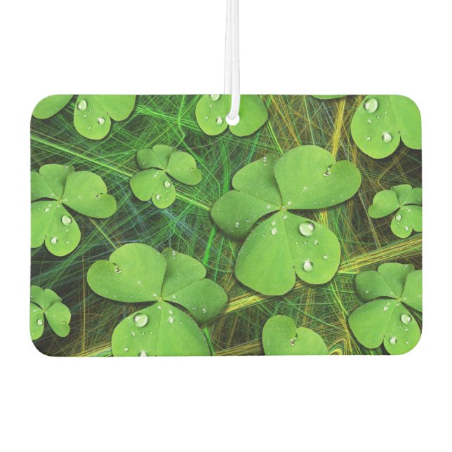 Green Shamrock St Patrick's iPhone 5 Case-Mate Air Freshener (Front)