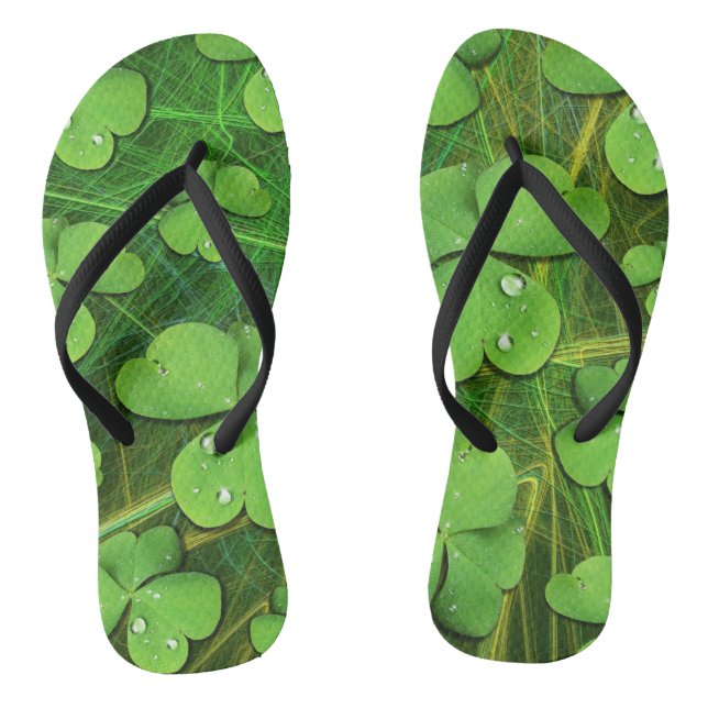 Green Shamrock St Patrick's iPhone 5 Case-Mate Flip Flops (Footbed)