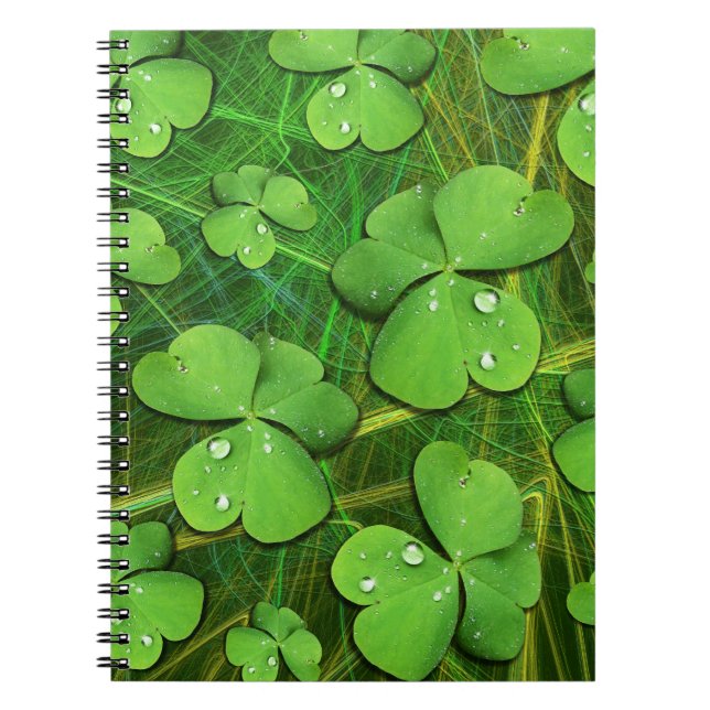 Green Shamrock St Patrick's iPhone 5 Case-Mate Notebook (Front)