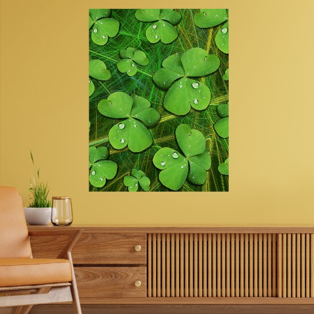 Green Shamrock St Patrick's iPhone 5 Case-Mate Poster (Living Room 2)