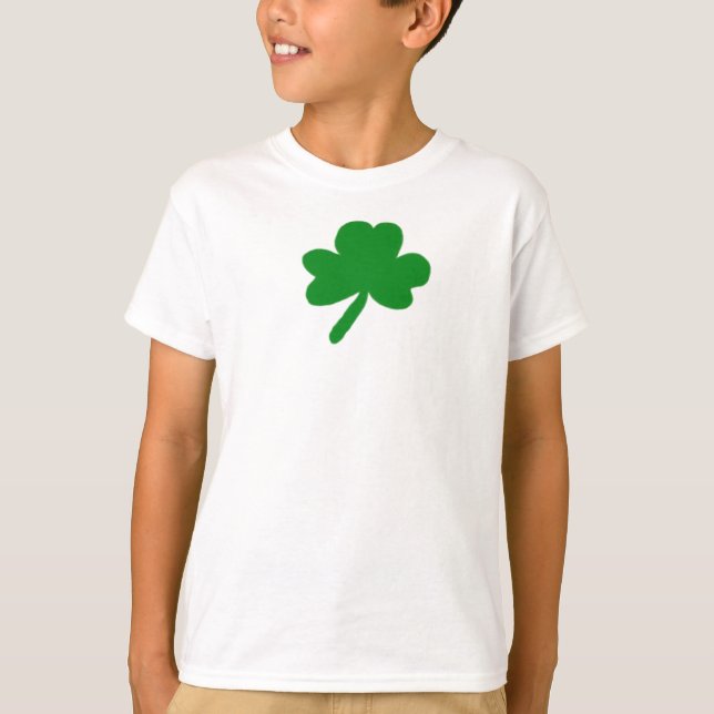 Green Shamrock  T-Shirt (Front)