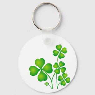 Green Shamrocks Keychain