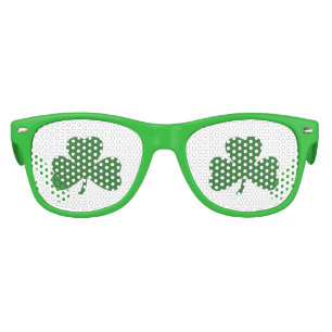 Green Shamrocks St. Patrick's Day Kids Sunglasses
