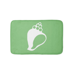 Green Shell Bathroom Mat