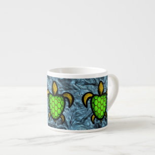 Green Shell Turtle Espresso Mug