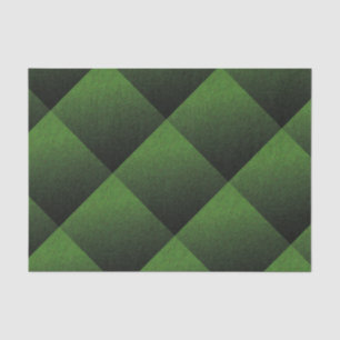 Green Shimmer Check Tissue Paper