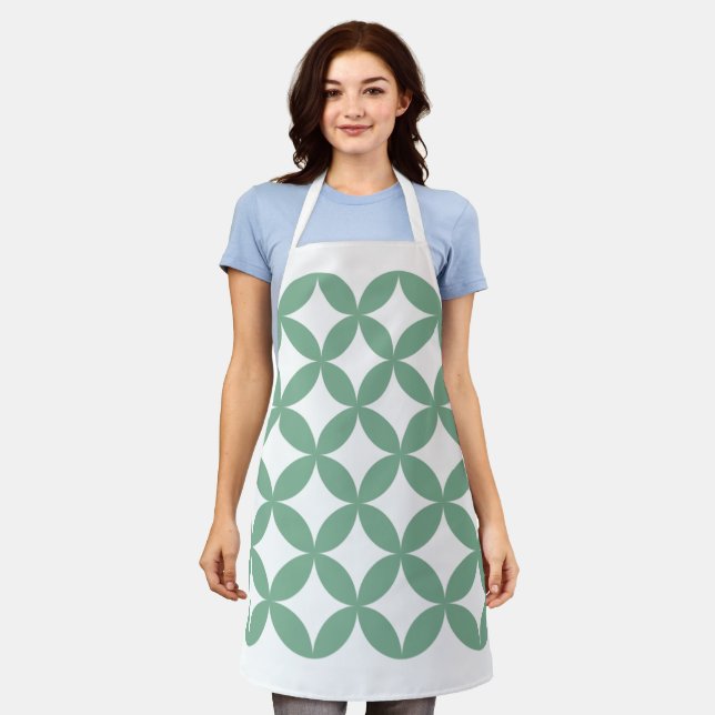 Green Shippo Apron – Japanese Kitchen (Worn)