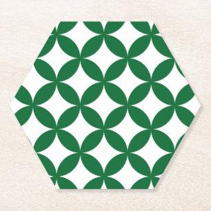 Green Shippo Hexagon Coaster