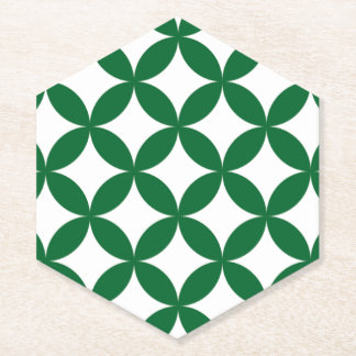 Green Shippo Hexagon Top Coaster