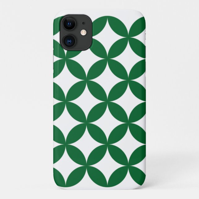 Green Shippo iPhone 11 Case (Back)