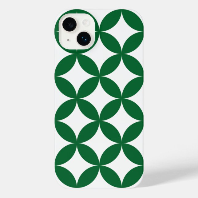 Green Shippo iPhone 14 Plus Case (Back)