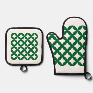 Green Shippo Oven Mitt Set